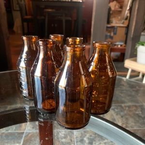 Vintage Amber CLAPPS bottles